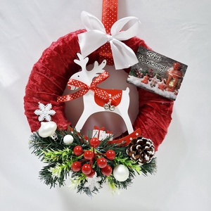 Karácsonyi kopogtató , ajtódísz, ablakdísz, dekoráció, Karácsony, Karácsonyi lakásdekoráció, Karácsonyi ajtódíszek, Mindenmás, MESKA