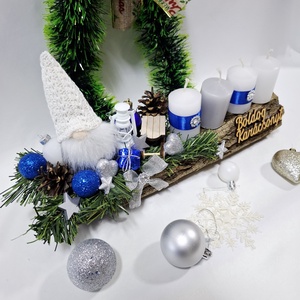 Adventi manó koszorú,  asztaldísz,  dekoráció - karácsony - adventi díszek - adventi asztaldísz - Meska.hu Adventi manó koszorú,  asztaldísz,  dekoráció - karácsony - adventi díszek - adventi asztaldísz - Meska.hu