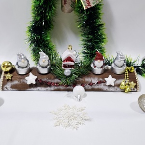 Adventi manó koszorú,  asztaldísz,  dekoráció - Meska.hu