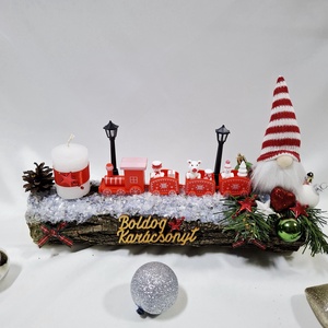 Adventi manó koszorú,  asztaldísz,  dekoráció - Meska.hu