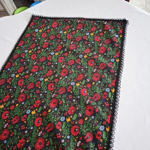 Magyaros tulipános futó asztalterítő, 135x40 cm dekoráció - otthon & életmód - konyhafelszerelés, tálalás - tálalás - terítő - Meska.hu