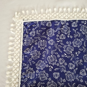 Kékfestő tulipános asztalterítő, 60x40 cm dekoráció - otthon & életmód - konyhafelszerelés, tálalás - tálalás - terítő - Meska.hu