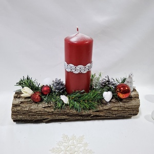 Adventi klasszikus koszorú,  asztaldísz,  dekoráció - karácsony - adventi díszek - adventi asztaldísz - Meska.hu