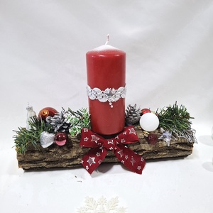 Adventi klasszikus koszorú,  asztaldísz,  dekoráció, Karácsony, Adventi díszek, Adventi asztaldísz, Mindenmás, MESKA