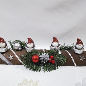 Adventi manó koszorú,  asztaldísz,  dekoráció - Meska.hu