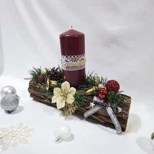 Adventi klasszikus koszorú,  asztaldísz,  dekoráció - karácsony - adventi díszek - adventi asztaldísz - Meska.hu