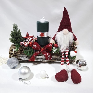 Adventi manó koszorú,  asztaldísz,  dekoráció - Meska.hu