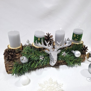 Adventi rénszarvas koszorú,  asztaldísz, karácsonyi dekoráció - karácsony - adventi díszek - adventi asztaldísz - Meska.hu Adventi rénszarvas koszorú,  asztaldísz, karácsonyi dekoráció - karácsony - adventi díszek - adventi asztaldísz - Meska.hu