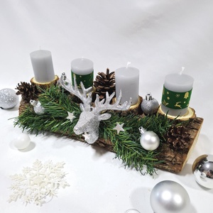 Adventi rénszarvas koszorú,  asztaldísz, karácsonyi dekoráció - karácsony - adventi díszek - adventi asztaldísz - Meska.hu Adventi rénszarvas koszorú,  asztaldísz, karácsonyi dekoráció - karácsony - adventi díszek - adventi asztaldísz - Meska.hu