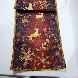 Karácsonyi futó asztalterítő, 120x35 cm dekoráció - otthon & életmód - konyhafelszerelés, tálalás - tálalás - terítő - Meska.hu