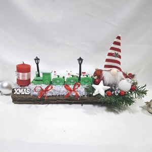 Karácsonyi adventi manó  koszorú, asztaldísz  - Meska.hu