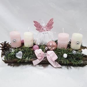 Karácsonyi adventi balerina klasszikus koszorú, asztaldísz  - Meska.hu