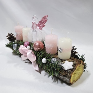 Karácsonyi adventi balerina klasszikus koszorú, asztaldísz  - karácsony - adventi díszek - adventi koszorú - Meska.hu