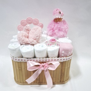 Kis baba box, pelenkatorta 2-5kg pelenkatorony, babaváró csomag, kelengye - baba - mama - pelenkázó, babafürdető kellékek - pelenkatorta - Meska.hu