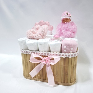 Kis baba box, pelenkatorta 2-5kg pelenkatorony, babaváró csomag, kelengye - baba - mama - pelenkázó, babafürdető kellékek - pelenkatorta - Meska.hu