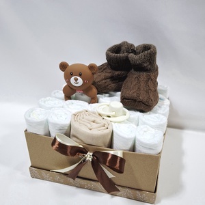  Tipegő baba box, pelenkatorta 4-8kg pelenkatorony, babaváró csomag, kelengye - baba - mama - pelenkázó, babafürdető kellékek - pelenkatorta - Meska.hu