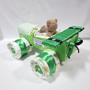 Audi autó pelenkatorta, 3-6kg pelenkatorony, babaváró csomag - baba - mama - pelenkázó, babafürdető kellékek - pelenkatorta - Meska.hu