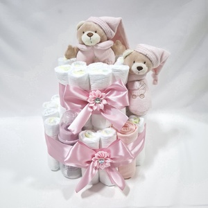 Maci pelenkatorta 2-5 kg pelenkatorony, babaváró csomag, kelengye - baba - mama - babalátogató ajándékcsomag - Meska.hu