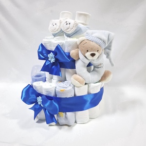 Tipegő maci pelenkatorta 2-5 kg pelenkatorony, babaváró csomag, kelengye, Baba - mama, Babalátogató ajándékcsomag, Mindenmás, MESKA