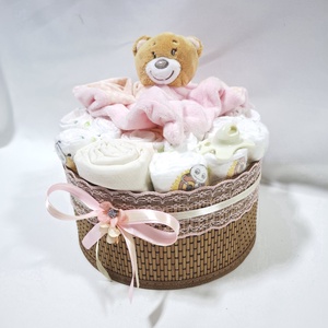Maci baba box, pelenkatorta 2-5 kg pelenkatorony, babaváró csomag, kelengye - baba - mama - pelenkázó, babafürdető kellékek - pelenkatorta - Meska.hu