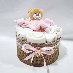 Maci baba box, pelenkatorta 2-5 kg pelenkatorony, babaváró csomag, kelengye - Meska.hu