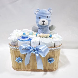 Maci baba box, pelenkatorta 2-5 kg pelenkatorony, babaváró csomag, kelengye, Baba - mama, Pelenkázó, babafürdető kellékek, Pelenkatorta, Mindenmás, MESKA