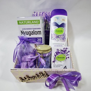 Vitamin gazdag Levendula kényeztető csomag, SPA doboz, kozmetikai csomag  - szépségápolás - kozmetikai ajándékcsomag - Meska.hu