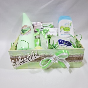 Vitamin gazdag Aloe vera kényeztető csomag, SPA doboz, kozmetikai csomag , Szépségápolás, Kozmetikai ajándékcsomag, Mindenmás, MESKA