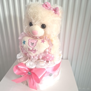 Mackó pelenkatorta 4-8kg  pelenkatorony, babaváró csomag - baba - mama - pelenkázó, babafürdető kellékek - pelenkatorta - Meska.hu