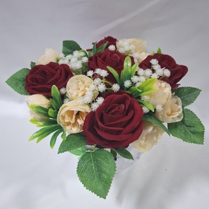 Begónia - rózsa virágcsokor, virágdoboz, asztaldísz, dekoráció, ajándék - otthon & életmód - virágdekoráció - virágok - virágbox - Meska.hu