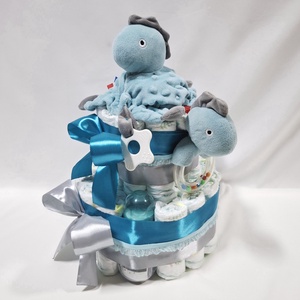 Dino baba box, pelenkatorta 6-10 kg pelenkatorony, babaváró csomag, kelengye, Baba - mama, Pelenkázó, babafürdető kellékek, Pelenkatorta, Mindenmás, MESKA