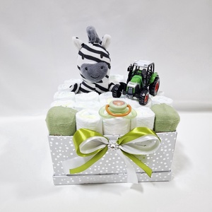 Traktor pelenkatorta , 4-8 kg pelenkatorony, babaváró csomag, kelengye, Baba - mama, Pelenkázó, babafürdető kellékek, Pelenkatorta, Mindenmás, MESKA