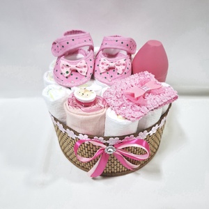 Tipegő baba box, pelenkatorta 4-8kg pelenkatorony, babaváró csomag, kelengye - baba - mama - pelenkázó, babafürdető kellékek - pelenkatorta - Meska.hu