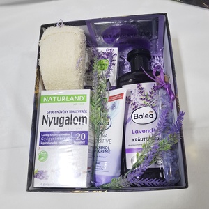 Vitamin gazdag Levendula kényeztető csomag, SPA doboz, kozmetikai csomag XL - szépségápolás - kozmetikai ajándékcsomag - Meska.hu