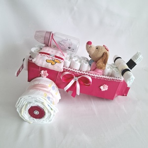  Kis kutya repülő pelenkatorta, 2-5 kg pelenkatorony, babaváró csomag, kelengye, Baba - mama, Pelenkázó, babafürdető kellékek, Pelenkatorta, Mindenmás, MESKA