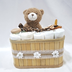Maci baba box, pelenkatorta 4-8kg pelenkatorony, babaváró csomag, kelengye - baba - mama - pelenkázó, babafürdető kellékek - pelenkatorta - Meska.hu