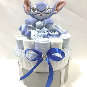 Stitch pelenkatorta , 2-5 kg pelenkatorony, babaváró csomag,babalátogató - Meska.hu