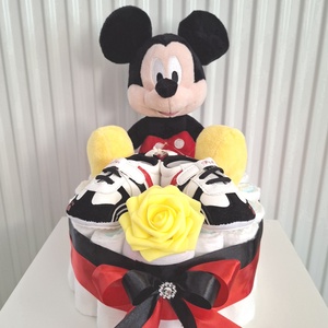 Mickey  pelenkatorta 4-8kg, pelenkatorony, babaváró csomag, kelengye - Meska.hu