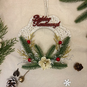 Ajtódísz - karácsony - karácsonyi lakásdekoráció - karácsonyi ajtódíszek - Meska.hu