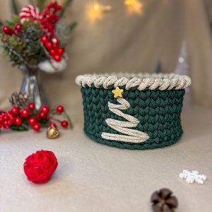 Karácsonyfás tároló - otthon & életmód - tárolás & rendszerezés - tárolókosár - Meska.hu