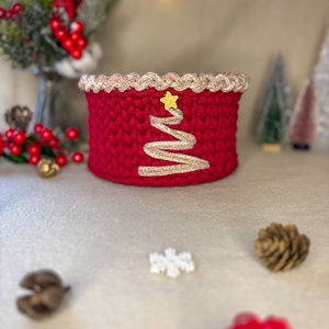 Karácsonyfás tároló - otthon & életmód - tárolás & rendszerezés - tárolókosár - Meska.hu