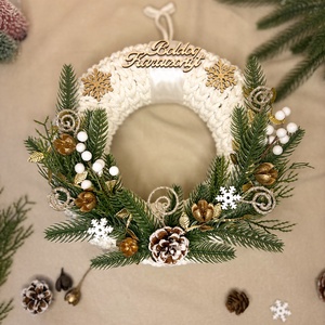 Karácsonyi ajtódísz - Meska.hu