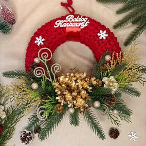 Karácsonyi ajtódísz - Meska.hu