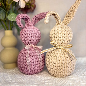 Nyuszi dekoráció - ünnepi díszek, dekorációk - húsvéti díszek és dekorációk - Meska.hu