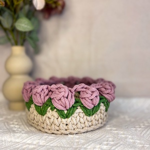 Tulipános tároló - otthon & életmód - tárolás & rendszerezés - tárolókosár - Meska.hu