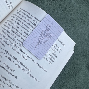 Mágneses könyvjelző - Tulipán - könyv & zene - könyvjelző - Meska.hu