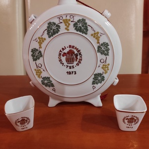 Hollóházi porcelán kulacs  - otthon & életmód - dekoráció - dísztárgy - Meska.hu