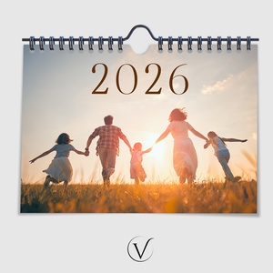 Fényképes naptár névnapokkal, ünnepnapokkal 2026 - otthon & életmód - papír, írószer - naptár & tervező - Meska.hu