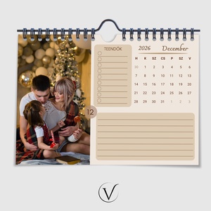 Egyedi fényképes naptár 2026 - Meska.hu