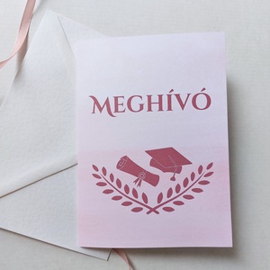 Egyedi kinyitható ballagási meghívó borítékkal - otthon & életmód - papír, írószer - meghívó - ballagási meghívó - Meska.hu